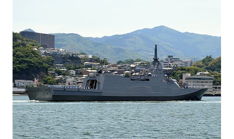 3900トン型護衛艦「ゆうべつ」 完工記念 防衛省向け3,900トン型護衛艦「ゆうべつ」の命名・進水式を玉野
