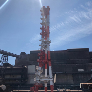 日本製鉄株式会社 東日本製鉄所 君津地区 1製鋼転炉燃焼放散筒 製作・据付