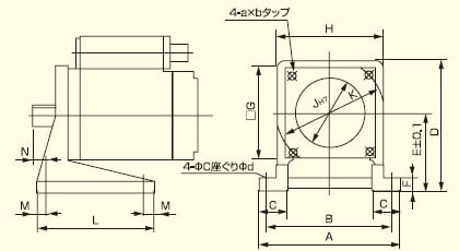 ブラケット寸法図