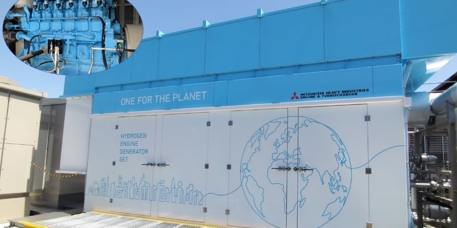 水素エンジン発電セット