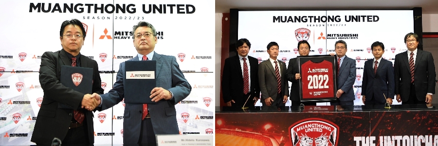 Mitsubishi Heavy Industries, Ltd signed a sponsorship with Muang Thong United
