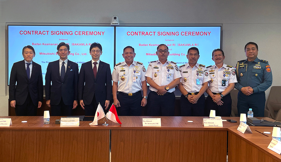 Mitsubishi Shipbuilding Receives Order for an Offshore Patrol Vessel from the Indonesian Maritime Security Agency