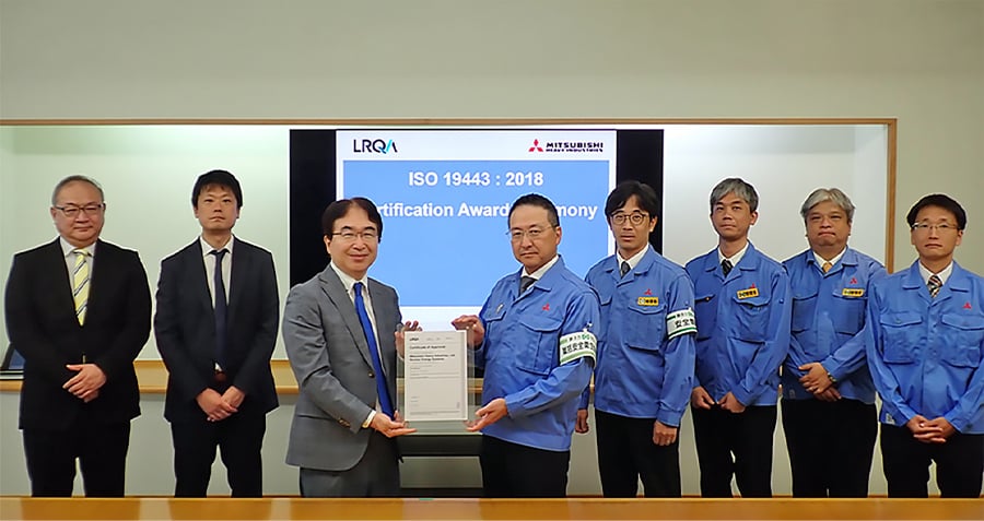 MHI Becomes First Japanese Company to Acquire ISO 19443:2018 Certification in the Nuclear Energy Field