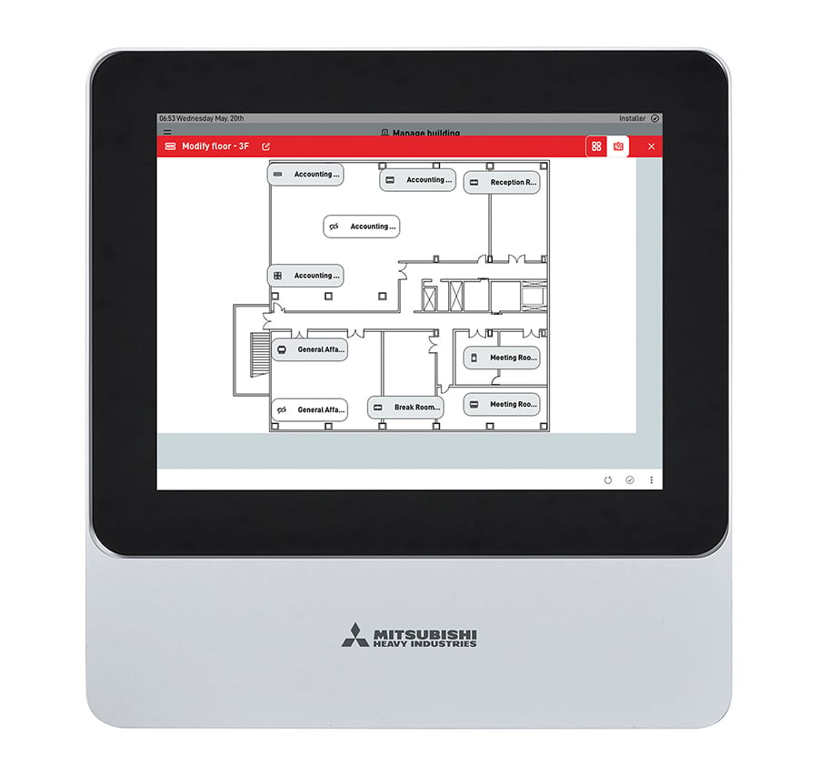 MHI Thermal Systems Completely Redesigns Centralized Remote Controller for Air Conditioning Systems in Medium and Large-Scale Facilities-- New 'SL5' Model to be Launched Sequentially in Japan and Internationally --