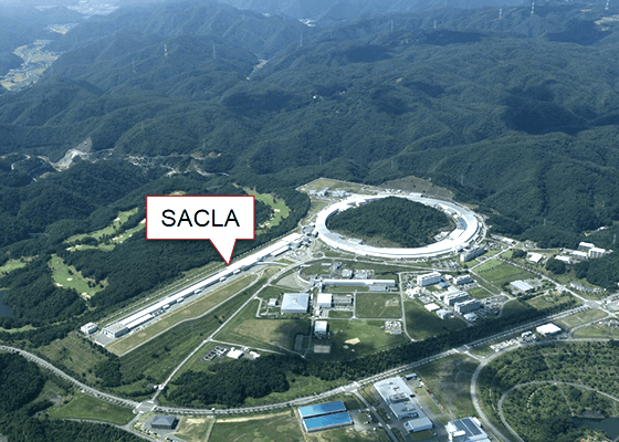 Photograph of the Accelerator in SACLA