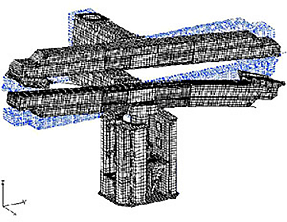 Figure showing analysis of displacement amount