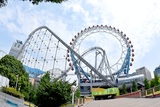 東京ドームシティ「ビッグ・オー」（センターレス観覧車）の写真