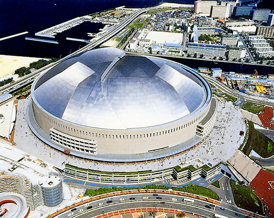 Photograph of FUKUOKA PayPay DOME (retractable roof for domes and stadiums)