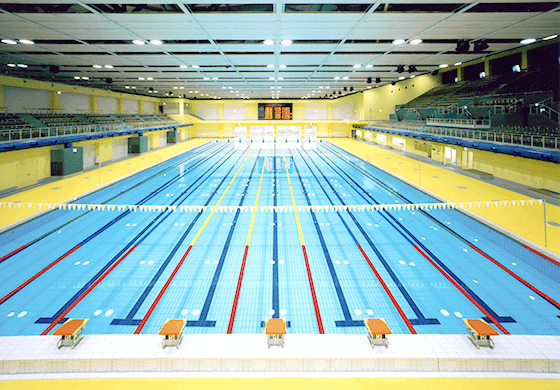 Photograph of Hyogo Prefectural Amagasaki Forest Central Green Space Sports Health Promotion Facilities (Amagasaki Sports Forest) (floor conversion system for swimming pools)
