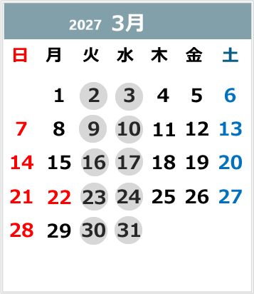 2027年3月