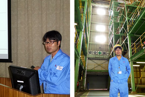 写真:研究所で仕事をしている様子