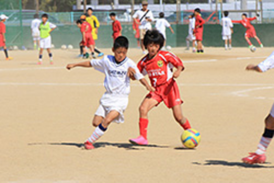 ゴール前での攻防戦