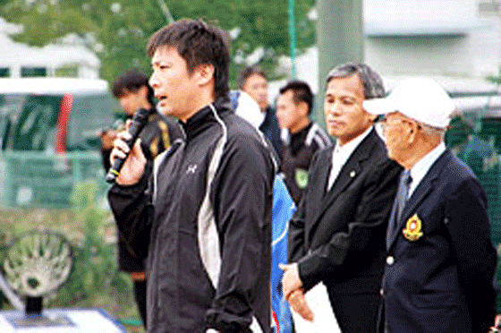 高砂製作所総務課 唐須主任による開会挨拶