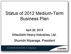 Image: Status of 2012 Medium-Term Business Plan
