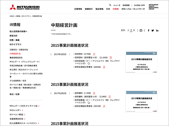 図：中期経営計画