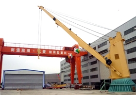 [First MHI licensed marine deck crane made by Nantong Masada]