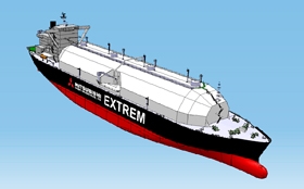 【次世代型LNG船「さやえんどう“EXTREM”」】