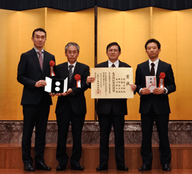 第62回大河内賞「大河内記念技術賞」を受賞<br/>「燃焼排ガスからのCO2回収装置の開発」で