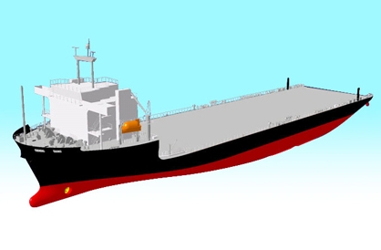 モジュール運搬船イメージ図 