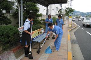 長菱設計(株)の清掃活動