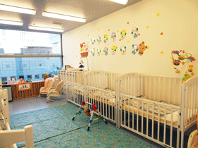 0歳児の保育室