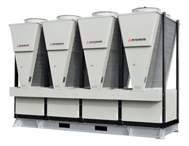 Mitsubishi Heavy Industries Air-Conditioning and Refrigeration Corporation ："Voxcel" air-cooled heat pump module chiller]