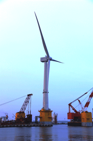 7MW油圧ドライブ型浮体式洋上風力発電設備“ふくしま新風”