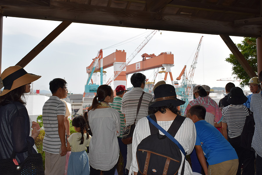 Viewing the Koyagi Plant from the observation deck Museum