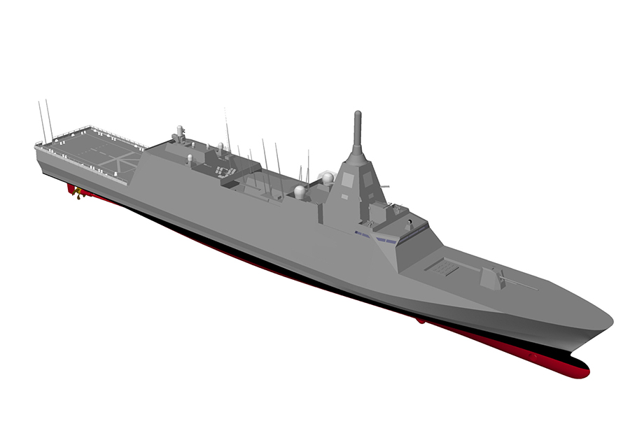 3900トン型護衛艦のイメージ図