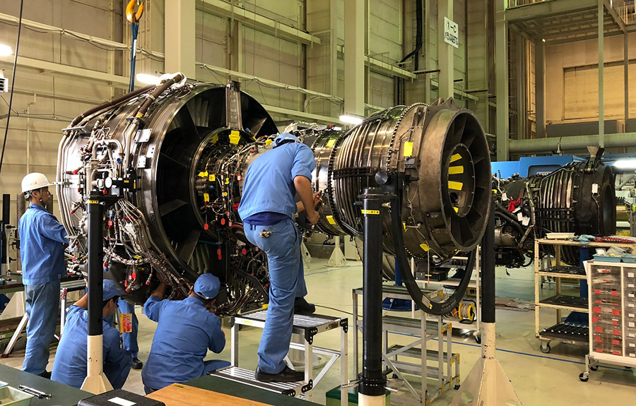 MRO of aero engines currently in progress in MHIAEL