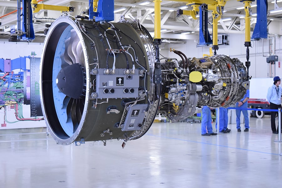 The first Pratt & Whitney GTF PW1200G assembled by MHIAEL
