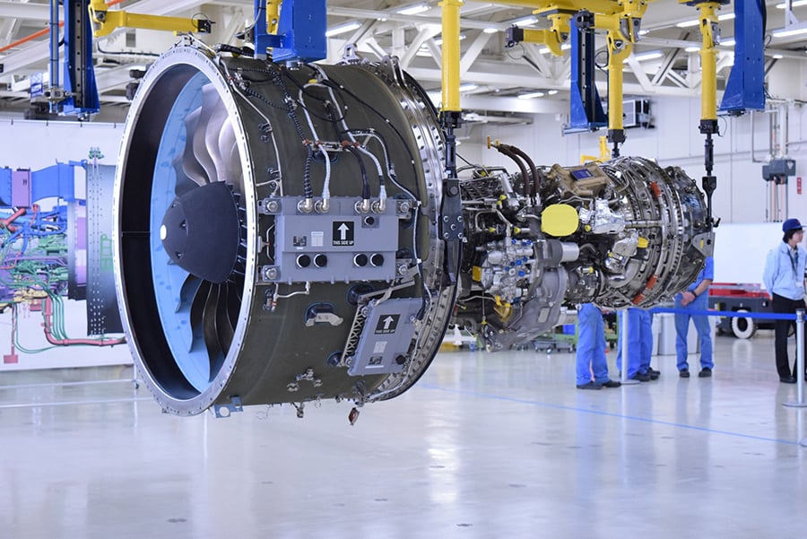  The first Pratt & Whitney GTF PW1200G assembled by MHIAEL