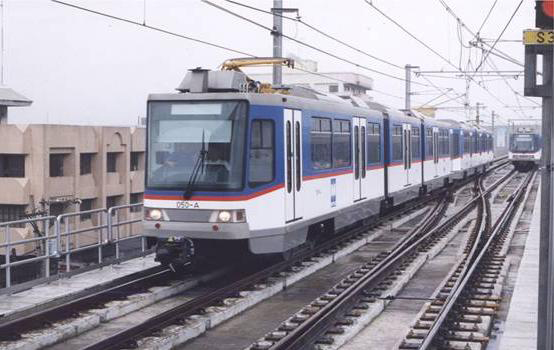 (Rolling stock operating along EDSA)