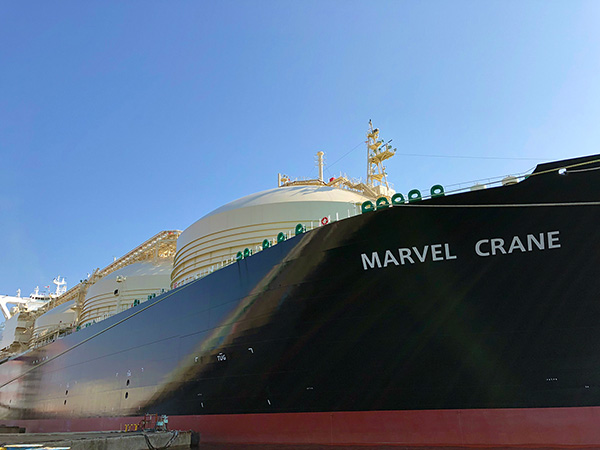 次世代LNG運搬船「MARVEL CRANE」