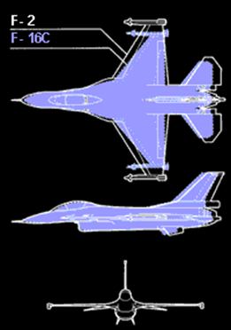 F-2主要諸元及びF-16との比較
