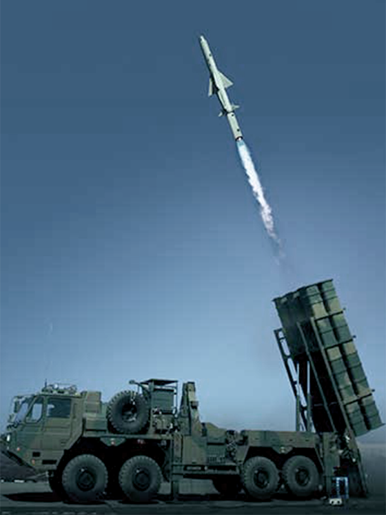 地対艦誘導弾システム：12式地対艦誘導弾（12SSM）
