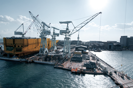 Aerial photograph of Kobe Shipyard & Machinery Works