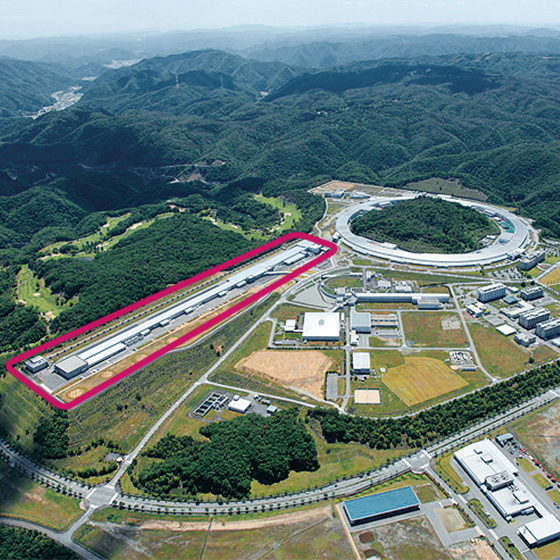 Photo:X-ray Free Electron Laser facility SACLA