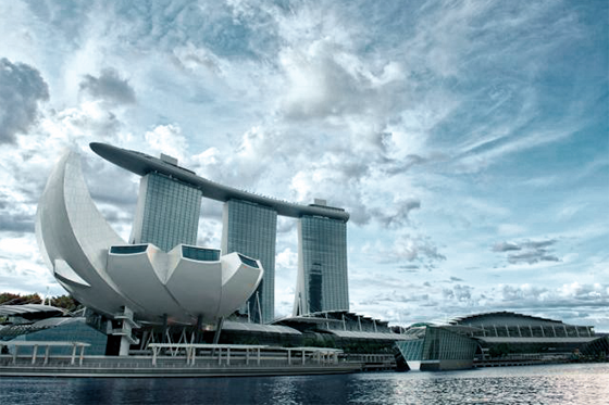 写真：シンガポール新都心マリーナベイエリア