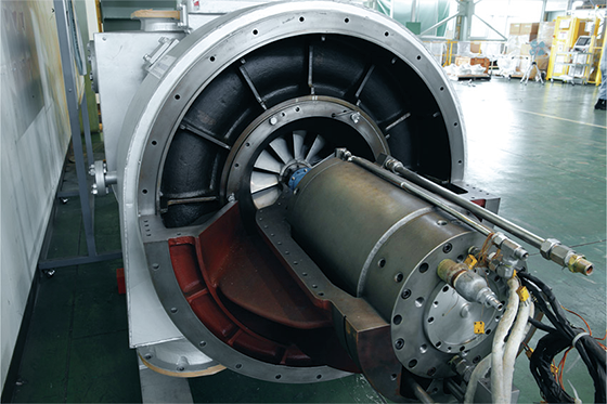 Reduced-size model of the hybrid MET42MAG turbocharger