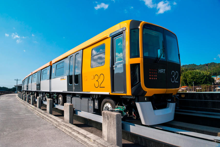 The Astram Line’s new 7000-Series carriages (photo courtesy of Hiroshima Rapid Transit Co., Ltd.)