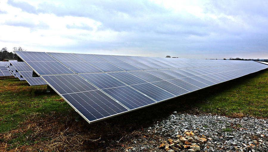 太陽光発電所「Brighter Future Solar Farm」のPVパネル