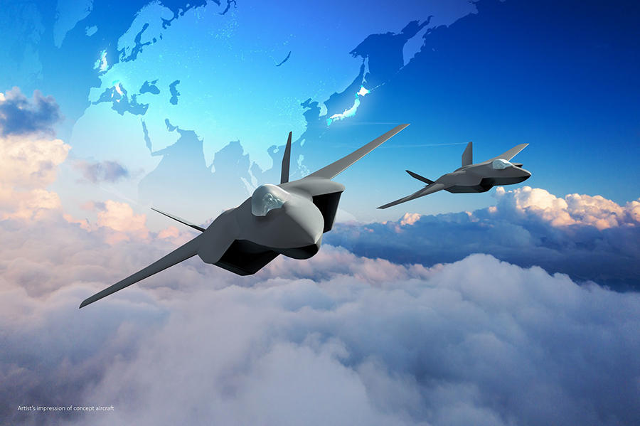 Conceptual images of the next-generation fighter (photo courtesy of Japan Ministry of Defense)