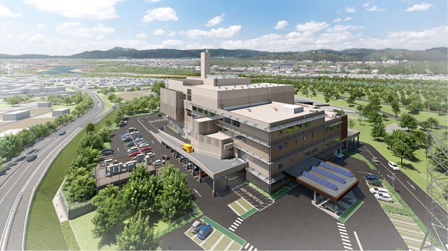 New Waste-to-Energy Plant of the Owarihokubu Waste Disposal Association (Rendering)