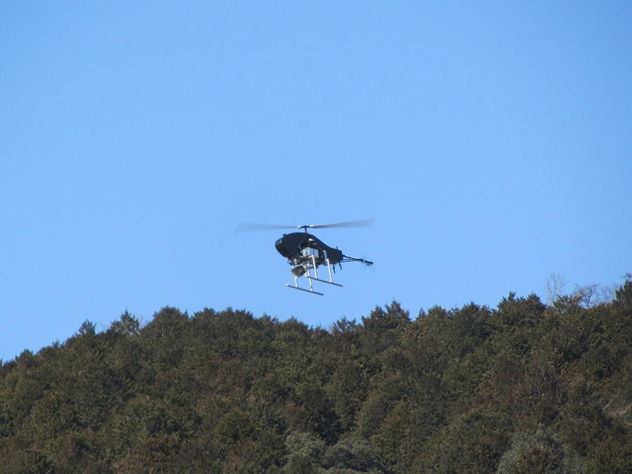 Demonstration testing of “Smart Industrial Safety” by MHI drone