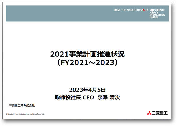 2021事業計画推進状況（2023年4月5日発表）