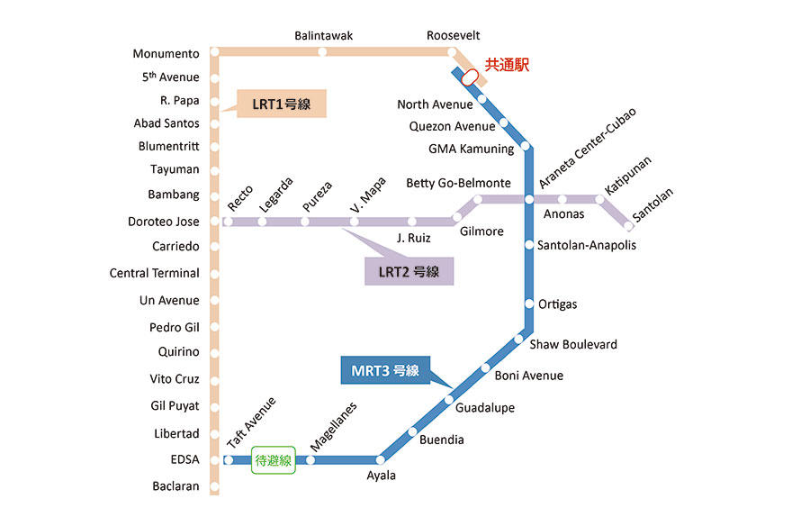 ＜MRT3号線　路線図＞