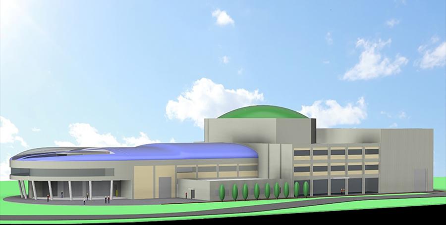 Illustration of new research reactor facility (from JAEA website)
