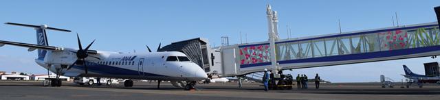 宮崎空港小型機対応ロングPBB(第12回国土交通省バリアフリー化推進功労者大臣表彰 受賞)