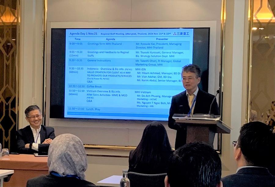 Opening speech by Mr. Ryousuke Kai, the President and Managing Director of Mitsubishi Heavy Industries (Thailand) Ltd.